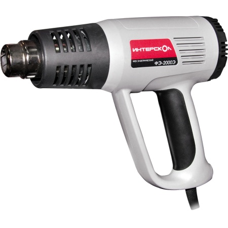 Фен электрический ФЭ-2000Э, Интерскол (4 насадки, кейс)