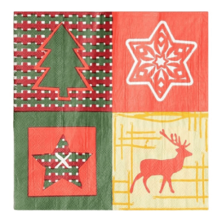 Салфетки НГ бумажные 2 слоя 33*33 20шт