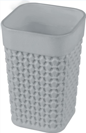 Стакан д/ванной Oslo, серый шторм, Plast team