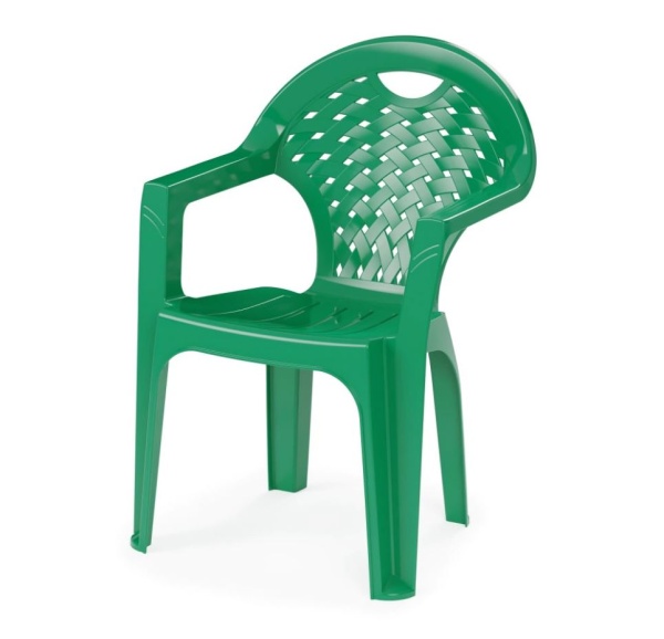 Кресло пластиковое Альтернатива 60*54*80 см зеленое