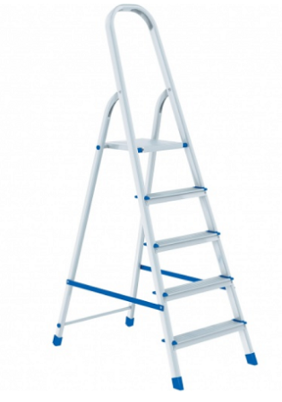 Стремянка 5 ступеней,алюм/Сибртех