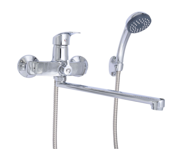 Смеситель д/ванны шар. с изливом F-30 см переключ. душа G254810 d35 Alicante Gota Rocio