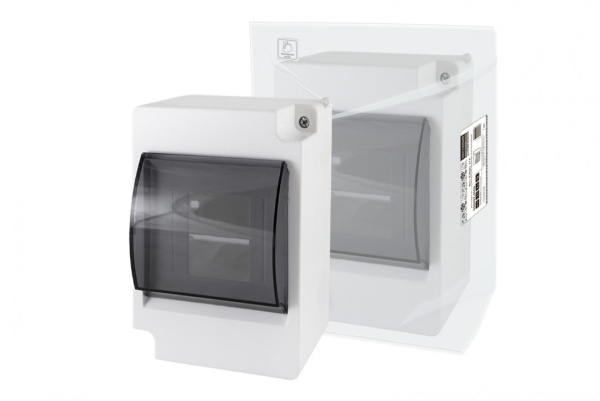 Бокс КМПн-2/4 пластик с прозрачной крышкой IP30 Народный