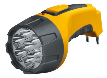 Фонарь ручной Navigator NPT-CP04-ACCU (акк. 4V 700Ah) 7св/д желт. вилка 220V  94952