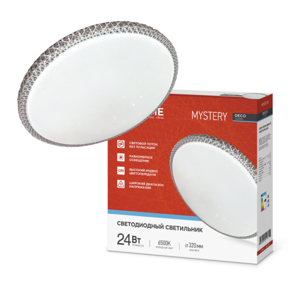 Светильник светод. DECO 24Вт 230В 6500К 2160Лм 320*62мм IP40 DECO MYSTERY