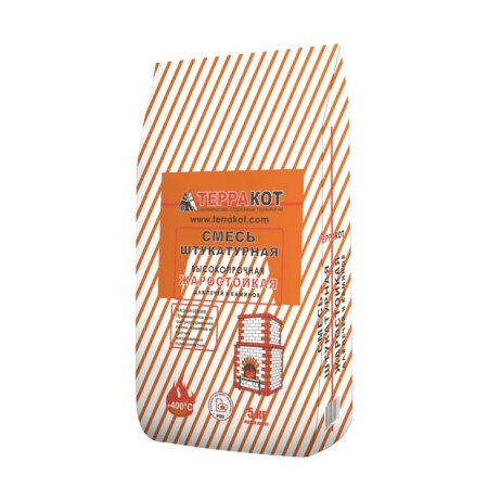Штукатурка Терракот Жаростойкая высокопрочная 5 кг