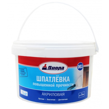 Шпатлевка 003 Диола Акриловая 3 кг (ведро)
