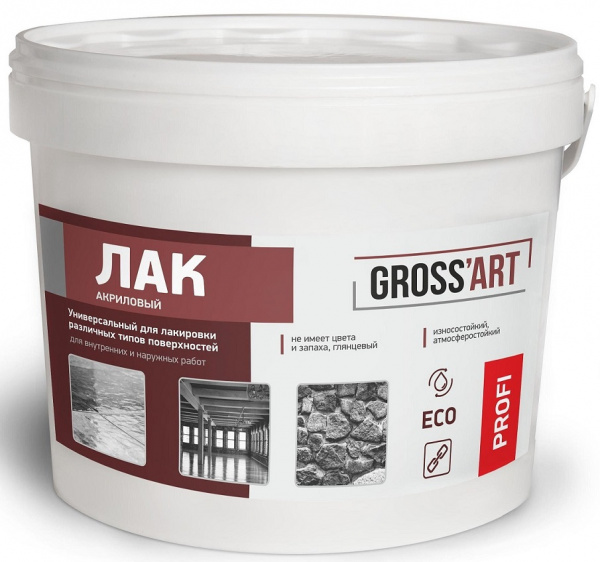 Лак Gross'art Profi универсальный акриловый, 2 л