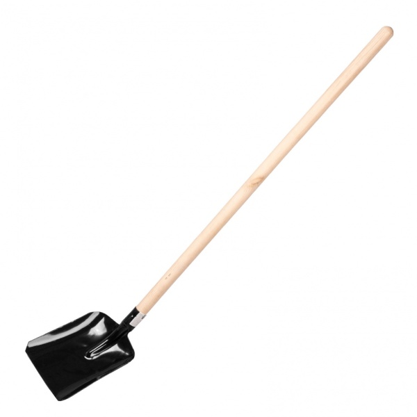 Лопата совковая, 230х280х1400 мм, дер. черенок/Россия
